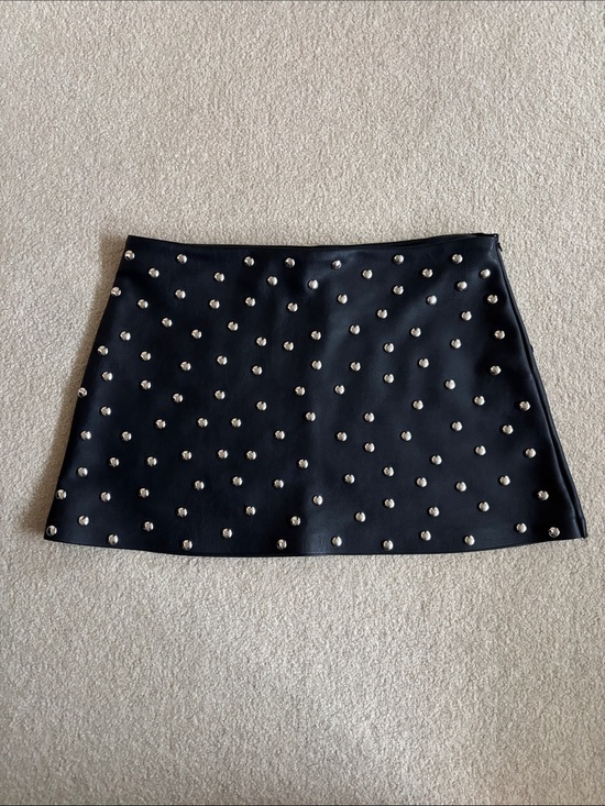 H&M Dresses & Skirts - H&M Black Mini Skirt with Silver Studs